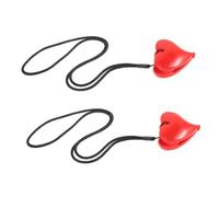 MOBUTOFU 1pair Multi-Purpose Bib Clips Heavy Duty Heart Shaped Attachments for Strollers Easy to Use and Clean Securely Holds Newborn Bibs Pram Accessories