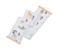 MOBUTOFU 1pc Portable Writable Growth Chart Ruler for Boy Girl Adorable Animal Design Canvas Wall Height Measurement Decor for Nursery and Home