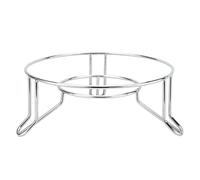 MOBUTOFU 1pc Stainless Steel Kitchen Pot Rack Steamer Stand with Hollow Design Stable Vertical Trivet for Counter Protection Suitable for Various Pots and Pans