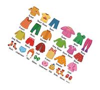 MOBUTOFU 1set Clothes Storage Decals for Boy Girl Labels Images for Easy Organization for Room and Dressers Creative Wall Stickers for Clothing Bins