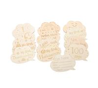 MOBUTOFU 1set Monthly Cards Double-Sided Birth Cards for Growth Tracking Photo Props for Announcing and Cherishing Memories