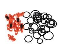 MOBUTOFU 20 Sets Small Fishing Hook Keepers with Sponge Pads Plastic Lure Rod Accessories for Outdoor Sea Fishing Portable Tackle Organizers for Beginners and Experienced Anglers