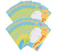 MOBUTOFU 200 Sheets Performance Award Certificates with Single-Sided High-Definition Colour Printing on Blue Paper Portable Small Certificates for Academic Awards