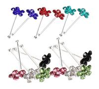 MOBUTOFU 20Pcs Boxed Colorful Decorative Nose Studs with Soft Rods for Women Fashion Cubic Zirconia Nose Rings Body Piercing Jewelry Gift for Weddings Parties and Daily Wear