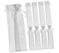 MOBUTOFU 20pcs Premium Organza Storage Pouch with Drawstring Design Versatile Decorative Bags for Candy Cookies DIY Crafts and Packing