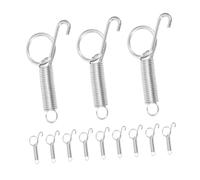 MOBUTOFU 20pcs Rabbit Cage Door Spring Latch Hooks Multi-functional Metal Finger Latch for Secure Attachment of Small Animal Cages for Rabbits Guinea Pigs and Birds