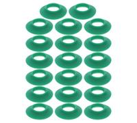 MOBUTOFU 20pcs Silicone Bottle Cap Sealer Replacement Gasket for Beer and Beverage Bottles with Leakproof Design and Versatile Application, Green Swing Top Seal Ring for Daily Use