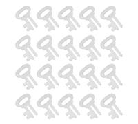 MOBUTOFU 20pcs Silver Metal Coin Bank Key Replacement Set for Lockable Savings Banks with Easy Handling, Suitable for Secure Money Safe Accessories