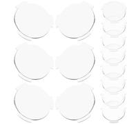 MOBUTOFU 20pcs Vr Glasses Lens 3d Headset Lens PC Plastic Winged Biconvex Lenses Ergonomic Design Versatile Use for Group Activities Compatible with Computers Smartphones