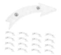 MOBUTOFU 20pcs White Bike Wheel Reflectors Warning Reflective Signs Night Safety Reflectors for Mountain and Touring Bikes Easy Install