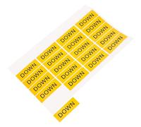 MOBUTOFU 20pcs Yellow Down Machine Decal Stickers with Non-Setting Adhesive, PVC Material, Easy to Remove and Practical to Use, for Bedroom and Living Room Safety Signage