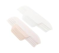 MOBUTOFU 24pcs Disposable Shirt Collar Sweat Pads Adhesive, Curve Shape Non-woven Fabric, Waterproof and Close Fit Collar Shirt Protector for Public Speaking and Intimate Appointments