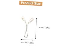 MOBUTOFU 24Pcs U-shaped Pearl Hijab Fixed Clips Scarf Brooch Pins for Women with Faux Pearls Elegant Headscarf Accessories for Muslim Shawls Clothes Hair and DIY Decoration