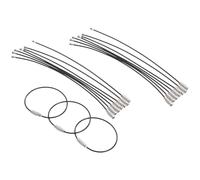 MOBUTOFU 25pcs Stainless Steel Wire Key Rings Keychain Wire Rings Loop Holder Easy to Install Time and Effort Saving for Organising Keys and Luggage Tags