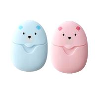 MOBUTOFU 2Boxes Portable Soap Flakes Disposable Hand Washing Soaps for Travel Compact Lightweight Cleaning for Camping Hiking Outdoor Activities