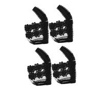 MOBUTOFU 2Pairs High Heel Slip Lace Shoe Straps Fall Fixed Shoe Accessories for Women Stylish Lace Design for Comfort and Support