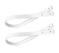 MOBUTOFU 2pcs 60cm Pu Leather Bag Straps with Rivet Design for Tote Bag Replacement, Classic Wrist Strap for Women Handbags, Sturdy and Chic DIY Handbag Handles