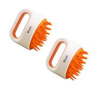 MOBUTOFU 2pcs Anti-Slip Abs Shampoo Brush Scalp Massager for Adults and Babies, Multifunctional Wet and Dry Head Massage Tool to Stimulate Circulation and Enhance Hair Washing Experience