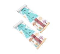 MOBUTOFU 2pcs Boy Girl Height Growth Chart Wall Decor Durable Height Measurement Ruler for Boy Girl Room Easy to Mount Nursery Art Christmas Tree Design Photography-Friendly Decor