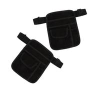 MOBUTOFU 2pcs Canvas Waiter Waist Bag Adjustable Server Utility Pouch for Bistro Apron for Servers to Carry Tips Change and Supplies at Bars and Cafes