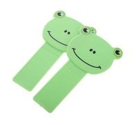 MOBUTOFU 2pcs Cartoon Toilet Lid Lifter Self-Adhesive Handle for Easy Toilet Lid Raising Fun and Practical Bathroom Accessory for Home Office and Hotel Use Green
