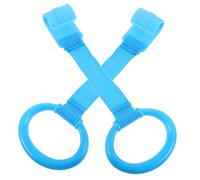 MOBUTOFU 2pcs Crib Stand Ring Hanging Ring for Boy Girl Standing Exercise Pull up Walker Assistant for Nursery Cot Arm Strength Training