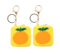 MOBUTOFU 2pcs Cute Keychain for Headphones Cartoon Earphone Case Storage Bag Ears Cover