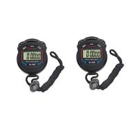 MOBUTOFU 2pcs Digital Sports Stopwatch Timer for Boy Girl Professional Handheld Chronograph with Alarm Feature Lcd Display for Fitness and Referees Hour Format