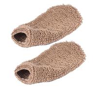 MOBUTOFU 2pcs Exfoliating Shower Gloves for Bathing and Skin Care, Made of Plant Mass Material, Strong Decontamination Ability, Removes Dead Cells, for Body Scrub and Back Massage