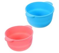 MOBUTOFU 2pcs Folding Silicone Wax Bowls for Hair Removal, Large Capacity, Dishwasher Safe Wax Bean Melting Pots, Precise Scale for Home Waxing Accessory and Face Hair Removal Random Color