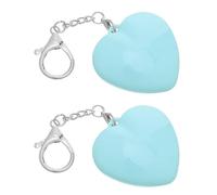MOBUTOFU 2pcs Heart Shaped LED Bag Light Touch Activated Clip-on Versatile Mini Design Compact Charm Abs Material Elegant Silhouette Purse Light for Dark Environments and Valentines Day