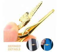 MOBUTOFU 2pcs Mens Gold Tie Clips Zinc Alloy Business Tie Bars for Formal Events Weddings and Meetings Secure Shirt Pin Accessories