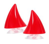 MOBUTOFU 2pcs Motorcycle Helmet Horns with Cup Demon Style Decoration for Helmets Fit Easy to Attach and Remove Unique Personalization Accessory