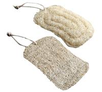 MOBUTOFU 2pcs Natural Loofah Dish Sponges Versatile Kitchen Cleaning Bathing Sponges Soft Lightweight Loofah for Scrubbing for Home Use