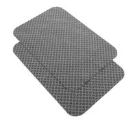 MOBUTOFU 2pcs Non-slip Pilates Grip Pads Foldable Hand Workout Mats for Sweaty Hands High-density Material Versatile Fitness Grip Accessories for Yoga Bodybuilding Indoor Training Grey