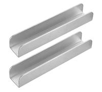 MOBUTOFU 2pcs Pet Gate Reinforcement Groove for Indoor Stairway and Doorway Safety Easy Install Shaped Design for Pet Gates No Damage to Walls