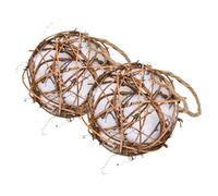 MOBUTOFU 2pcs Rattan Bird Chewing Toy for Parrots Parakeets and Budgies Fun Hanging Toy Promoting Physical Activity Emotional Wellbeing for Bird Cages