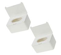 MOBUTOFU 2pcs Refillable Wipe Holders Compact Wipe Dispenser Containers for Home Travel Modern Design Easy to Use Lightweight Durable