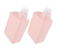 MOBUTOFU 2pcs Replacement Bottle for Body Wash Laundry Soap Pump Reusable Shampoo and Conditioner Bottles Refillable Travel Containers Hdpe Pink