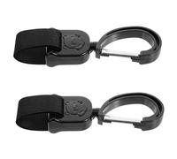 MOBUTOFU 2pcs Rotating Stroller Hooks Tape Stroller Bag Hooks Easy to Install Portable for Shopping Diaper Bag