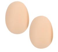 MOBUTOFU 2pcs Silicone and Sponge Buttock Insert Pads with Self-Adhesive Design for Women, Soft and Comfortable Fake Hip Pads for Parties and Sports, Beige Colour