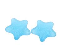 MOBUTOFU 2Pcs Silicone Grip Balls Hand Muscle Developer with Uneven Surface for Wrist Finger Forearm Strengthening and Muscle Relaxation Therapy Squeeze Balls for Joint Relief Random Color