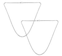 MOBUTOFU 2pcs Silver Necklaces for Women Featuring Sparkling 925 Silver Clavicle Chains, Comfortable to Wear and Catching the Light, for Everyday Fashion and Special Occasions