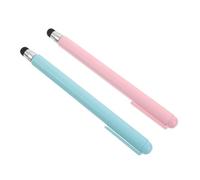 MOBUTOFU 2pcs Telescopic Stylus for Touchscreen Tablet with Clip, Electronic Whiteboard and Phone Screen Pen, Stylus for Handwriting, Painting, School Lectures, and Business Meetings