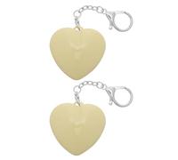 MOBUTOFU 2pcs Touch Sensor Purse Light Heart Shaped LED Bag Light for Women Compact Abs Clip-on Mini Design Soft Warm Night Lamp Effect Elegant Silhouette for Nighttime Use