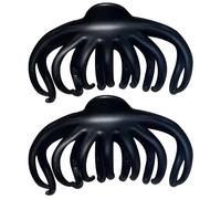 MOBUTOFU 2pcs Vintage Tortoise Shell Large Hair Claw Clip for Women French Design Plastic and Resin Hair Clamp with Sturdy Hold Elegant Ponytail Styling