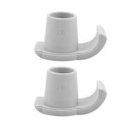 MOBUTOFU 2pcs Walker Glide Ski Accessories for Seniors and Disabled Users, Portable and Ergonomic Support with Anti-Slip White Pa and TPR Material Foot Pads for Home Entrances and ICY