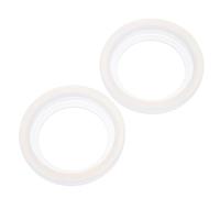 MOBUTOFU 2pcs White Silicone Gasket Seals for Coffee Machine, 51mm Universal Compatibility Seal Rings for Stovetop Espresso Maker Pots, Easy to Clean Replacement Parts for Coffee Espresso