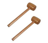 MOBUTOFU 2pcs Wooden Crab Mallet Seafood Cracking Hammers Made of Composite Material with Smooth and No Rough Edges, for Crab, Lobster and Cake Cracking in Kitchen