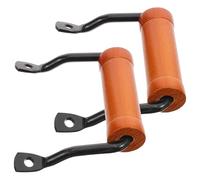 MOBUTOFU 2pcs Wooden Replacement Pot Side Handle for Pans and Pots, Iron | Ergonomic Grip, Thickened Iron Build, Safer Use, Kitchen Cookware Accessory, Removable Side Fitting